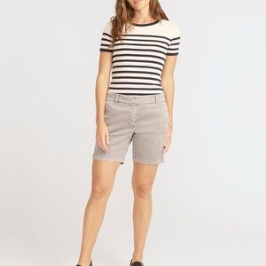 J Crew 7" stretch chino short grey size 4.